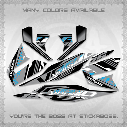CLICK 125 V4 MALAY VARIO DECALS (2026 VV12 DESIGN) STICKER KITS BY STICKABOSS
