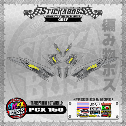 【PREMIUM UV PRINT】TRANSPARENT PCX 150 DECALS ( HOTWHEELS )【WITH FREEBIES】