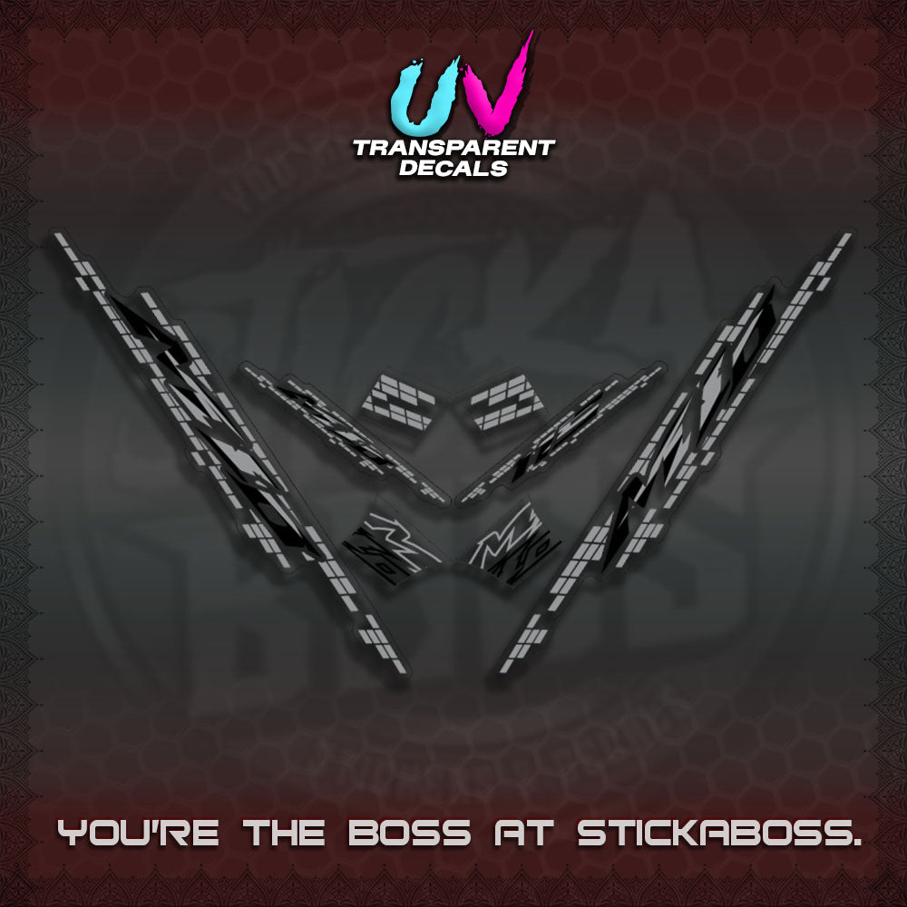 MIO SPORTY/SMILE UV TRANSPARENT DECALS (STRIPING 2024 DESIGN)STICKER DECALS By STICKABOSS