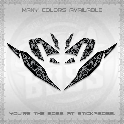 CLICK 125 V4 DECALS (2026 TRIBAL HEART DESIGN) STICKER KITS BY STICKABOSS