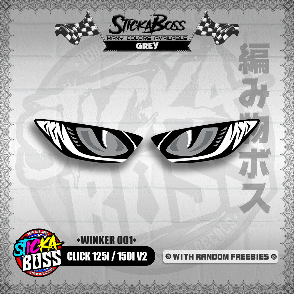 CLICK 125i / 150i V2 (WINKER 001) TRANSPARENT【WITH FREEBIES】