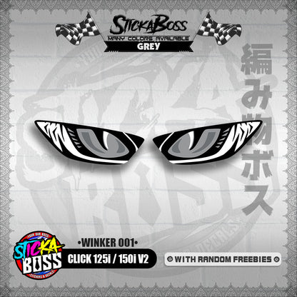 CLICK 125i / 150i V2 (WINKER 001) TRANSPARENT【WITH FREEBIES】