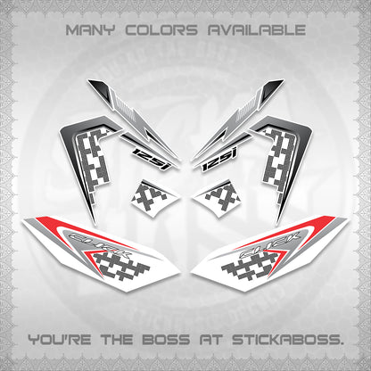 CLICK 125 V4 VIETNAM FOR WHITE DECALS (2026 TERBARU MOTIF DESIGN) STICKER KITS BY STICKABOSS