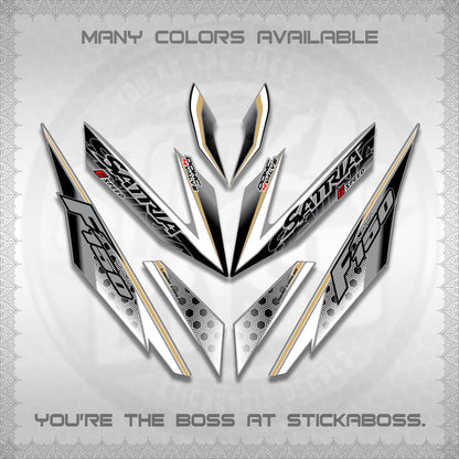RAIDER 150 Fi SATRIA DECALS (NEW DESIGN 11 11)STICKER DECALS By STICKABOSS
