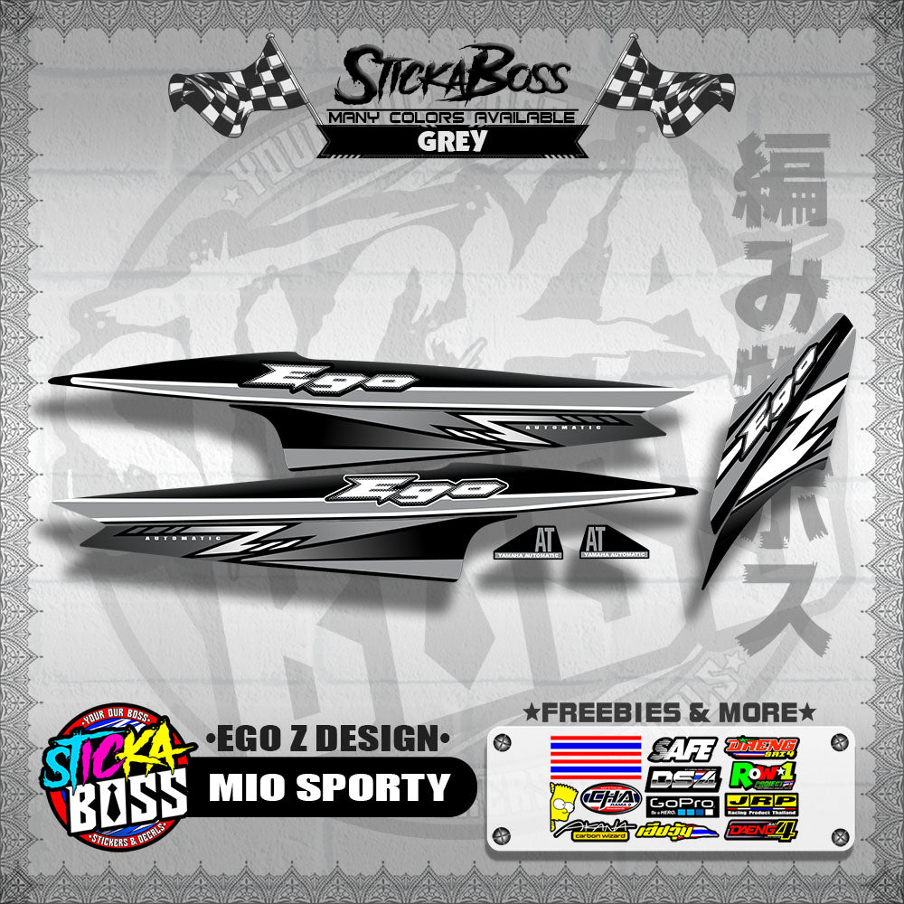 MIO SPORTY DECALS ( EGO Z DESIGN )【WITH FREEBIES】
