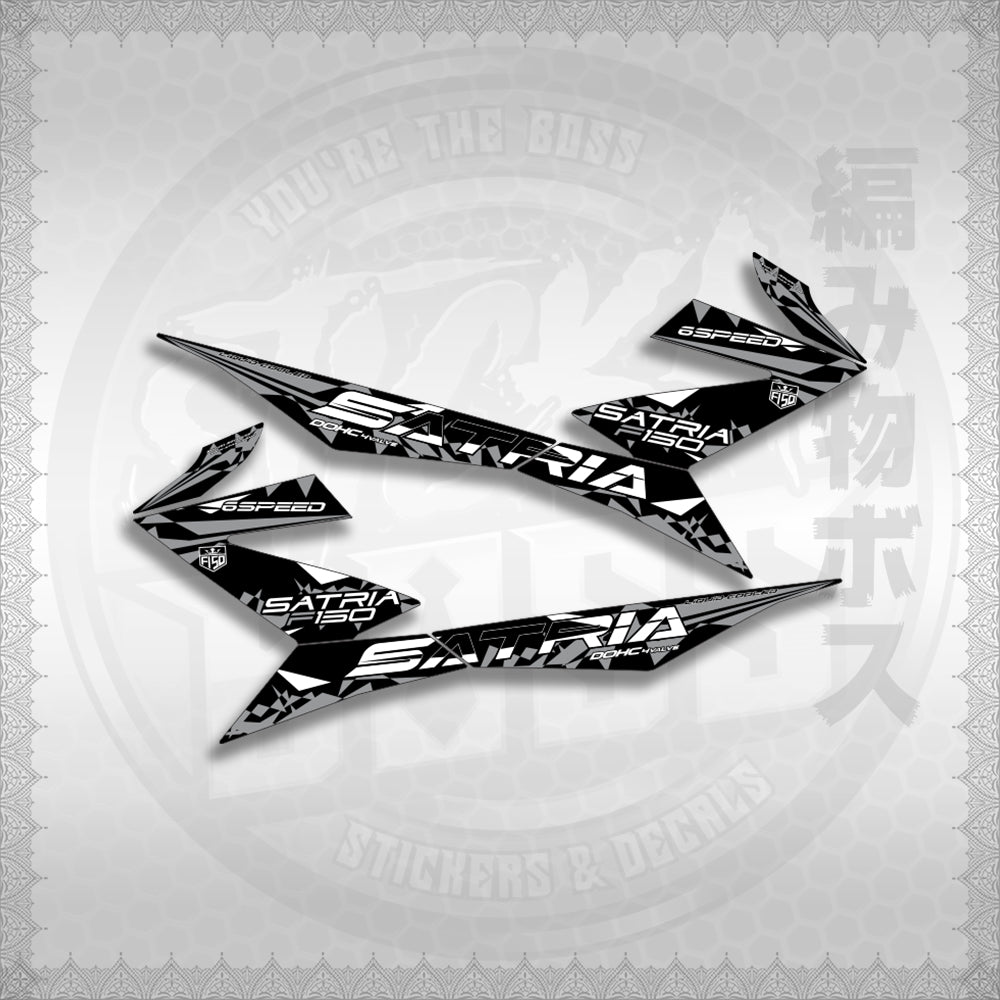 STICKER DECALS for RAIDER 150 FI (RFISATHMATH03) By STICKABOSS (SOFIE LAMINATED WATERPROOF)