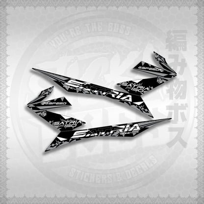 STICKER DECALS for RAIDER 150 FI (RFISATHMATH03) By STICKABOSS (SOFIE LAMINATED WATERPROOF)