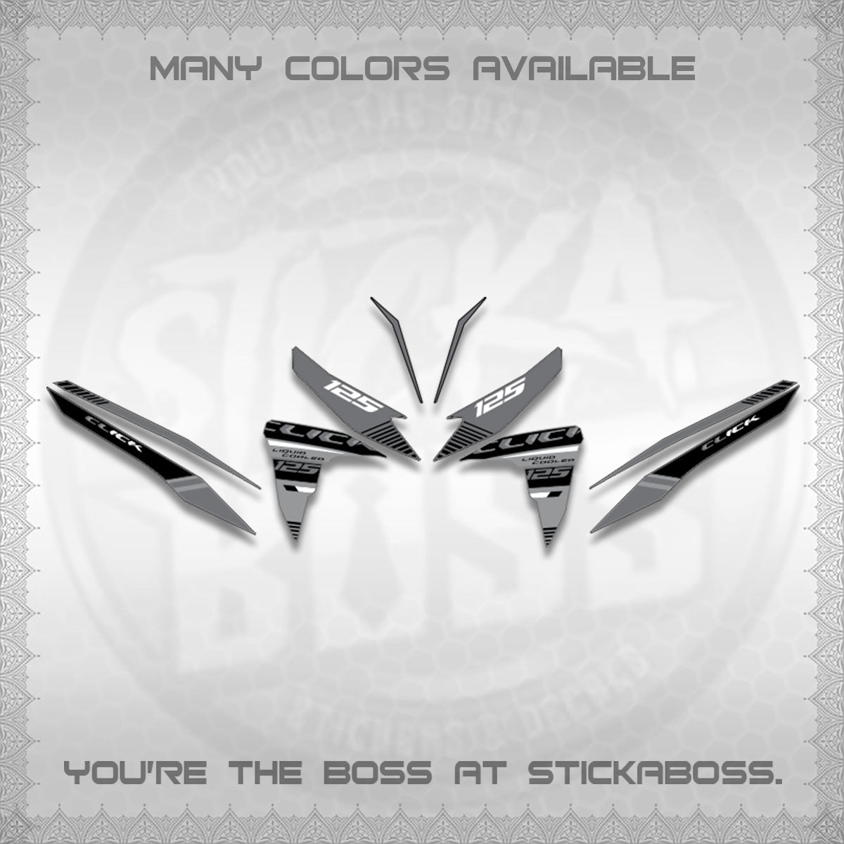 CLICK 125 V2 DECALS (2026 LIQUID COOLED DESIGN)STICKER DECALS BY STICKABOSS