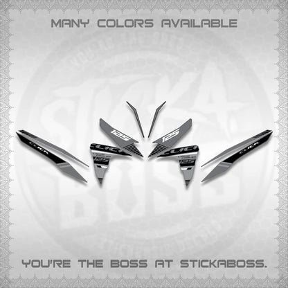CLICK 125 V2 DECALS (2026 LIQUID COOLED DESIGN)STICKER DECALS BY STICKABOSS