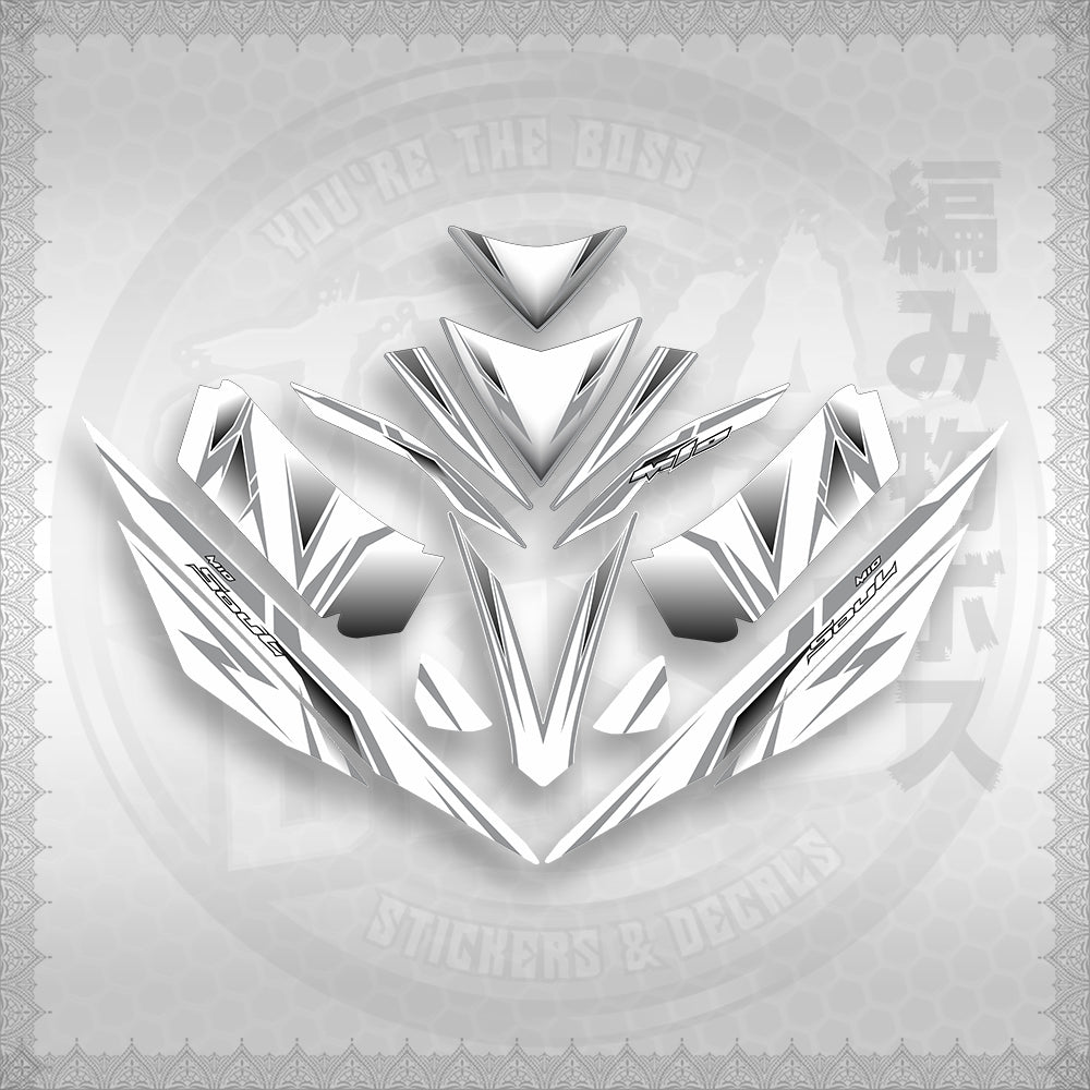 STICKER DECALS for MIO 4 (MIRGADEFOWH) By STICKABOSS (SOFIE LAMINATED WATERPROOF)