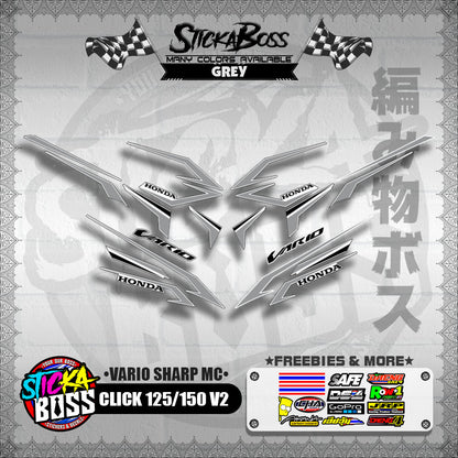 CLICK 125 / 150 V2 DECALS ( VARIO SHARP MC )【WITH FREEBIES】