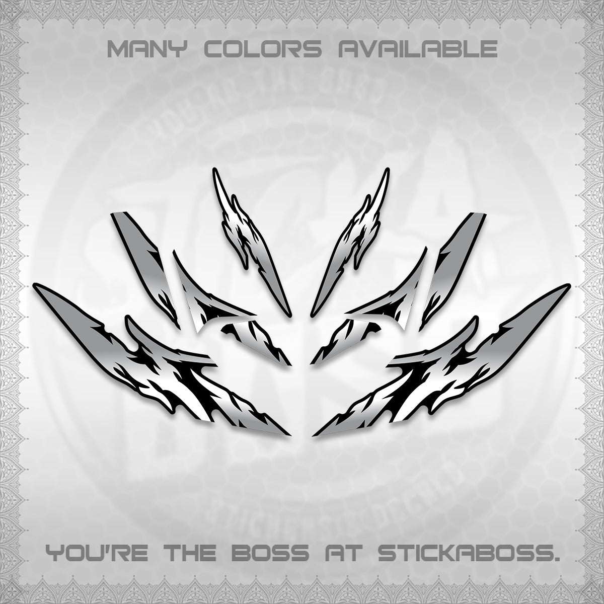 CLICK 125 V4 VARIO DECALS (2026 TAMIYA-STYLE RACING DESIGN) STICKER KITS By STICKABOSS