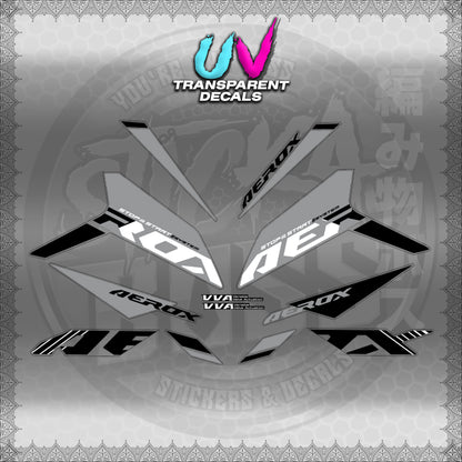 【PREMIUM UV PRINT】TRANSPARENT AEROX V3 ALPHA TURBO INDO (AV3SODE25)【WITH FREEBIES】
