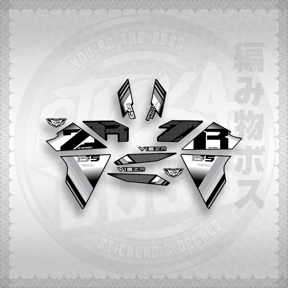 STICKER DECALS for SNIPER 155 (S155Y1SIPH) By STICKABOSS (SOFIE LAMINATED WATERPROOF)