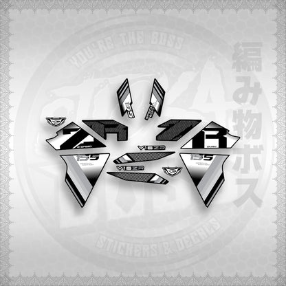 STICKER DECALS for SNIPER 155 (S155Y1SIPH) By STICKABOSS (SOFIE LAMINATED WATERPROOF)