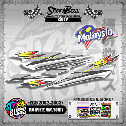 MIO SPORTY / MIO 1 / SOULTY DECALS ( EGO 2002-2003 )【WITH FREEBIES】