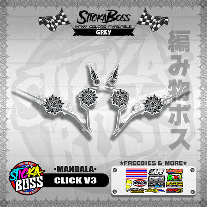 CLICK V3 DECALS ( MANDALA )【WITH FREEBIES】