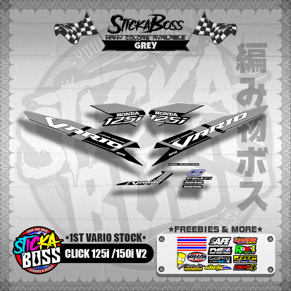 CLICK 125i / 150i V2 DECALS ( 1ST VARIO STOCK )【WITH FREEBIES】