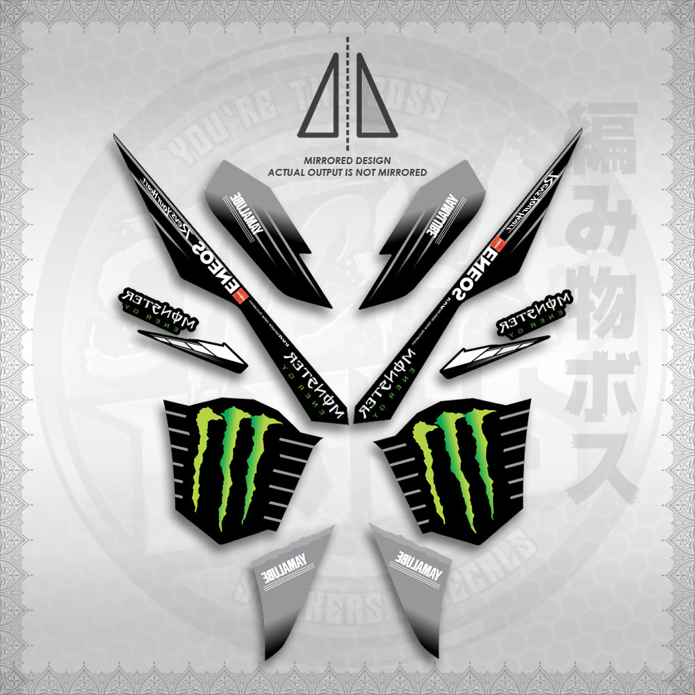 STICKER DECALS for AEROX V3 ALPHA TURBO INDO (AV3MOED01) By STICKABOSS (SOFIE LAMINATED WATERPROOF)