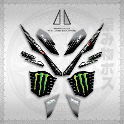 STICKER DECALS for AEROX V3 ALPHA TURBO INDO (AV3MOED01) By STICKABOSS (SOFIE LAMINATED WATERPROOF)