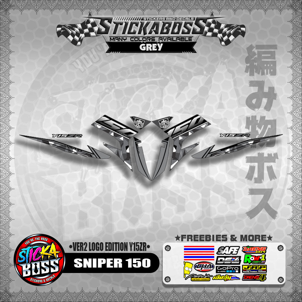 SNIPER 150 DECALS ( VER2 LOGO EDITION Y15ZR )【WITH FREEBIES】MALAYSIAN CONCEPT/ EXCITER 150