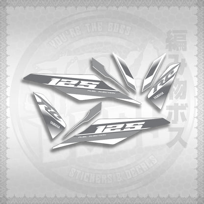 MIO I 125 M3 DASH RC EDITION FOR WHITE STICKER DECALS By STICKABOSS (SOFIE LAMINATED WATERPROOF)