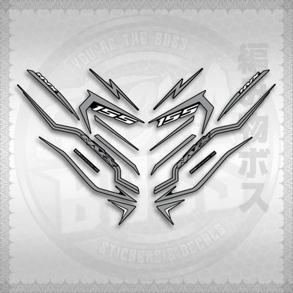 STICKER DECALS for AEROX V3 ALPHA TURBO INDO (AV3STTIRA) By STICKABOSS (SOFIE LAMINATED WATERPROOF)