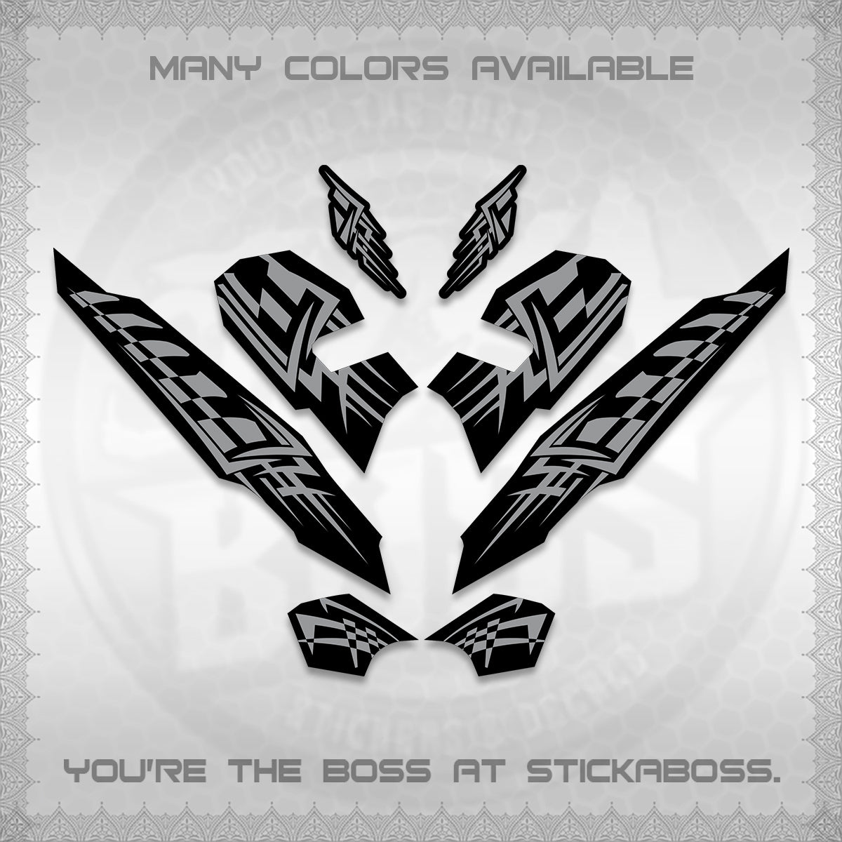 CLICK 125 V3 VARIO INDO-MALAY DECALS (2026 TRIBAL LINES DESIGN) STICKER DECALS By STICKABOSS