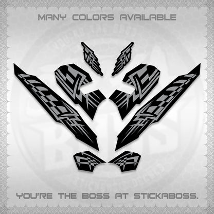 CLICK 125 V3 VARIO INDO-MALAY DECALS (2026 TRIBAL LINES DESIGN) STICKER DECALS By STICKABOSS