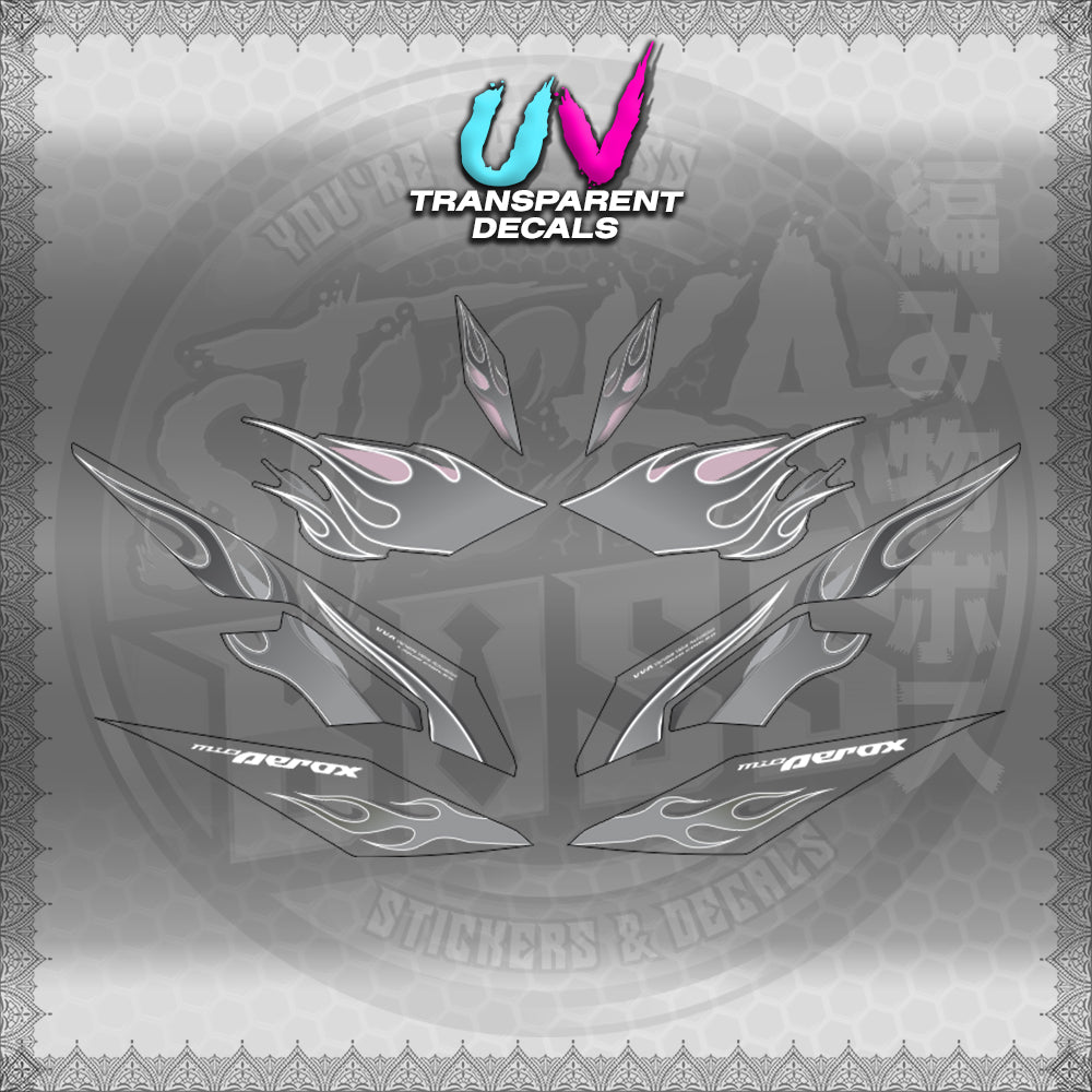 【PREMIUM UV PRINT】TRANSPARENT AEROX V3 ALPHA TURBO (AV3LEFIMO) 【WITH FREEBIES】