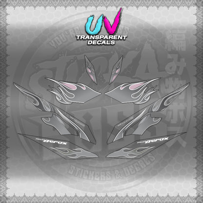 【PREMIUM UV PRINT】TRANSPARENT AEROX V3 ALPHA TURBO (AV3LEFIMO) 【WITH FREEBIES】