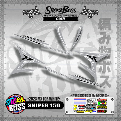 SNIPER 150 DECALS ( 2023 MX FOR WHITE )【WITH FREEBIES】