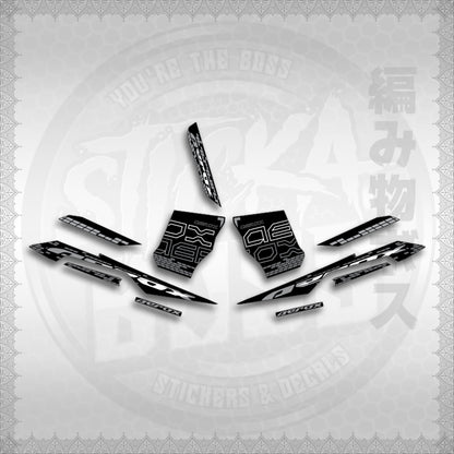 STICKER DECALS for AEROX V3 ALPHA TURBO INDO (AV3NVBLDE) By STICKABOSS (SOFIE LAMINATED WATERPROOF)