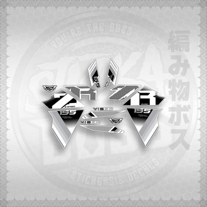 STICKER DECALS for SNIPER 155 (S155Y1SIPHFOWH) By STICKABOSS (SOFIE LAMINATED WATERPROOF)