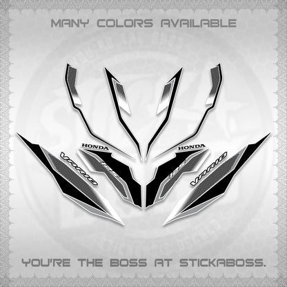 CLICK 125 V3 VARIO DECALS (2026 INDO HONEYCOMB DESIGN) STICKER DECALS By STICKABOSS (Copy)