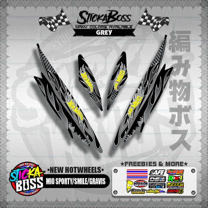MIO SPORTY / SMILE / GRAVIS DECALS ( NEW HOTWHEELS )