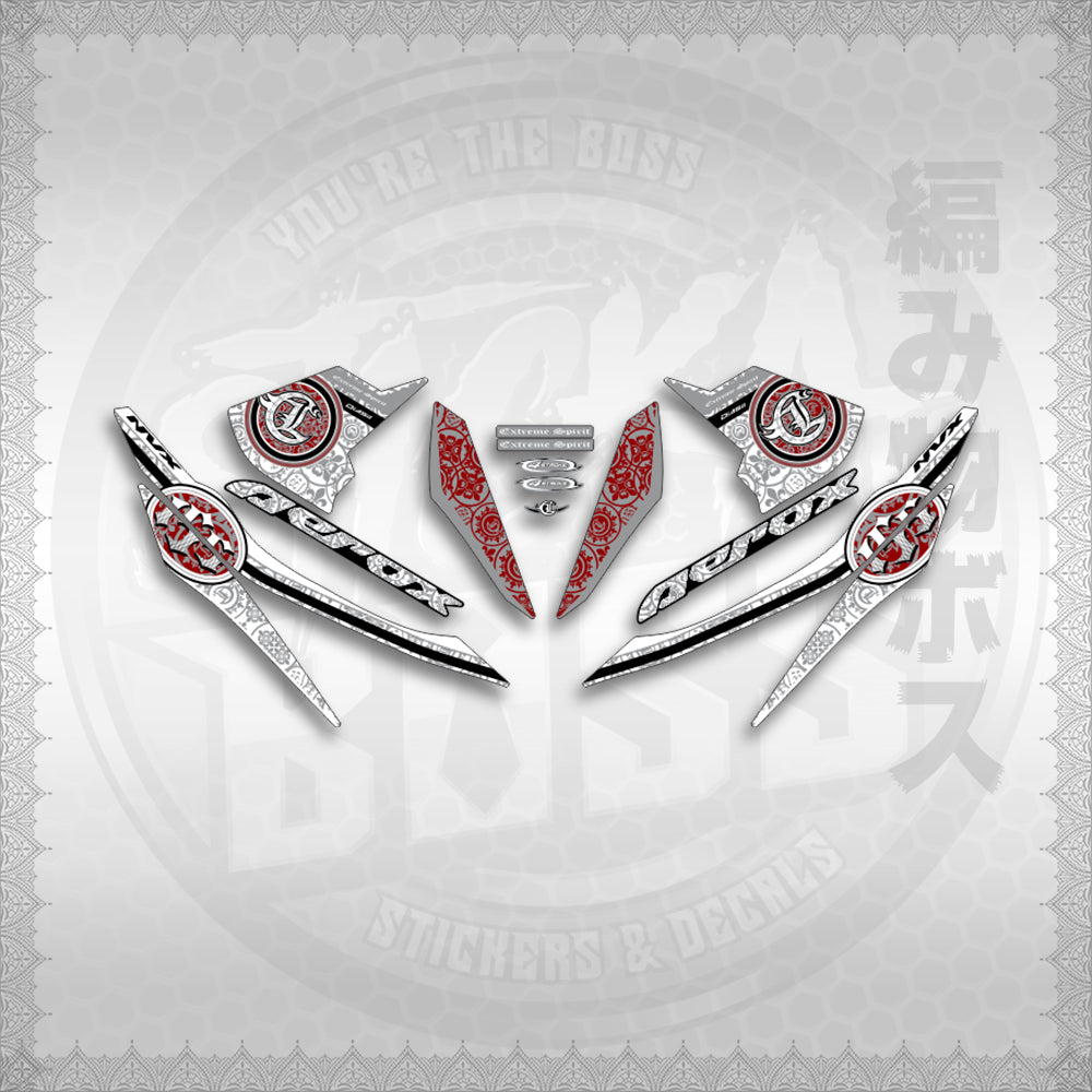 STICKER DECALS for AEROX V1 (AV1EXSPNV) By STICKABOSS (SOFIE LAMINATED WATERPROOF)