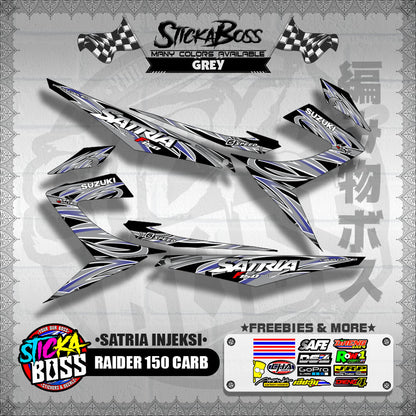 RAIDER 150 CARB DECALS ( SATRIA INJEKSI )【WITH FREEBIES】