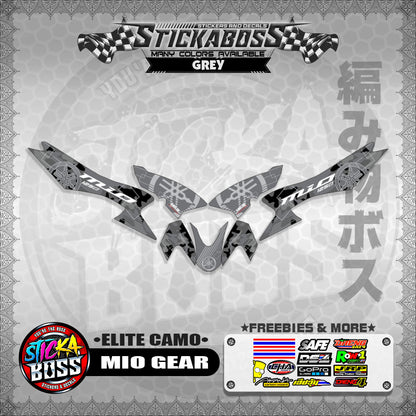MIO GEAR STICKER DECALS ( ELITE CAMO )【WITH FREEBIES】