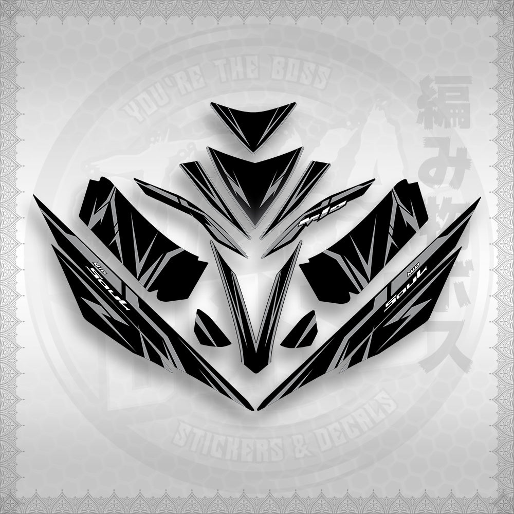 STICKER DECALS for MIO 4 (MIRGADE) By STICKABOSS (SOFIE LAMINATED WATERPROOF)