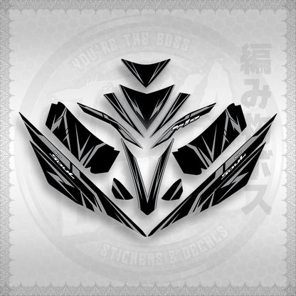 STICKER DECALS for MIO 4 (MIRGADE) By STICKABOSS (SOFIE LAMINATED WATERPROOF)