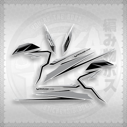 STICKER DECALS for CLICK 125 V3 (CV3VAVRDEFOWH) By STICKABOSS (SOFIE LAMINATED WATERPROOF)