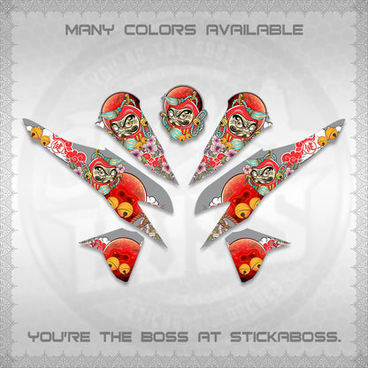 CLICK 125 V2 VARIO DECALS (DARUMA CLOUDS DESIGN) STICKER DECALS By STICKABOSS (Copy)