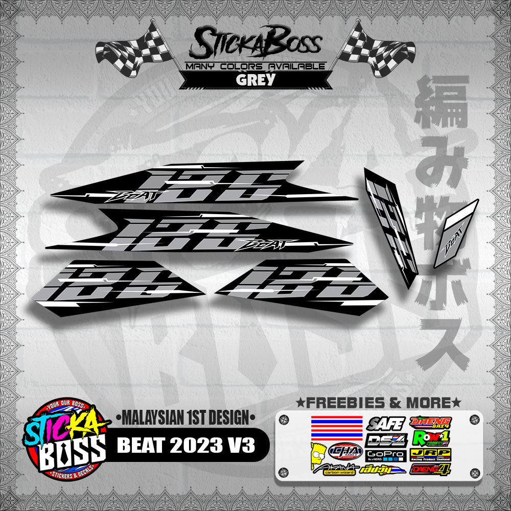BEAT 2023 V3 DECALS ( MALAYSIAN 1ST DESIGN )【WITH FREEBIES】