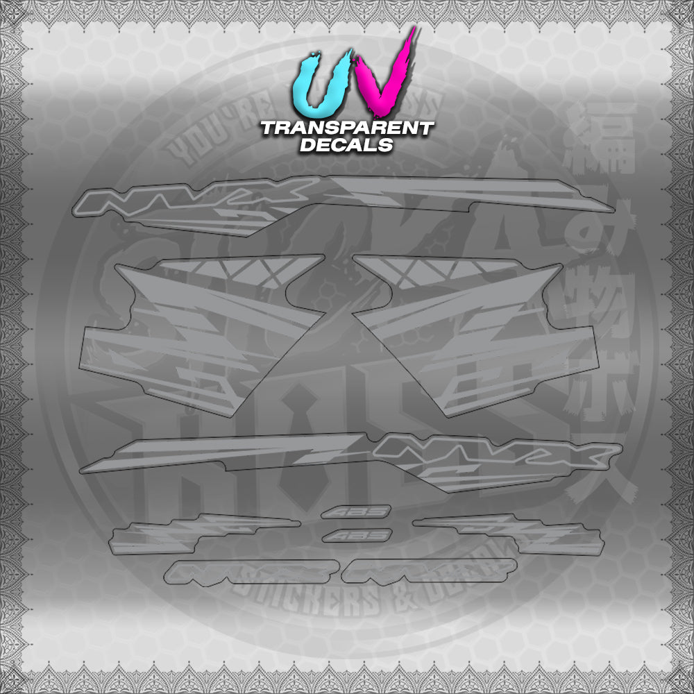 【PREMIUM UV PRINT】TRANSPARENT AEROX V3 ALPHA TURBO INDO (AV314ARV9S)【WITH FREEBIES】