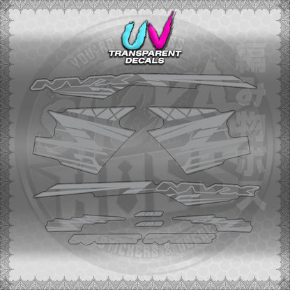 【PREMIUM UV PRINT】TRANSPARENT AEROX V3 ALPHA TURBO INDO (AV314ARV9S)【WITH FREEBIES】