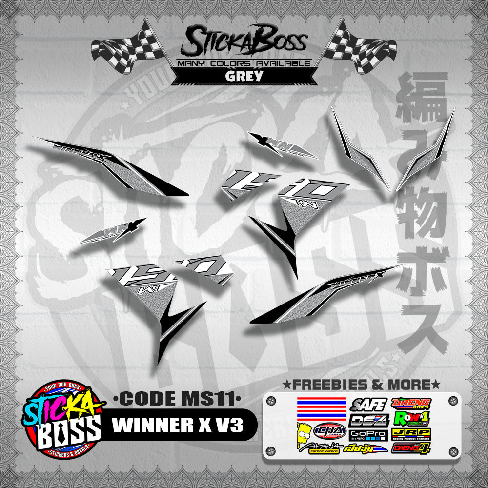 WINNER X V3 DECALS ( CODE MS11 )【WITH FREEBIES】