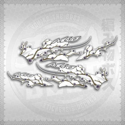 STICKER DECALS for MIO SPORTY FOR WHITE (MSPSAXFL) By STICKABOSS (SOFIE LAMINATED WATERPROOF)