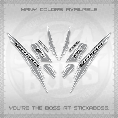 CLICK 125 V3 INDO FOR WHITE DECALS (2024 SV 22-A1 STYLE) STICKER KITS By STICKABOSS