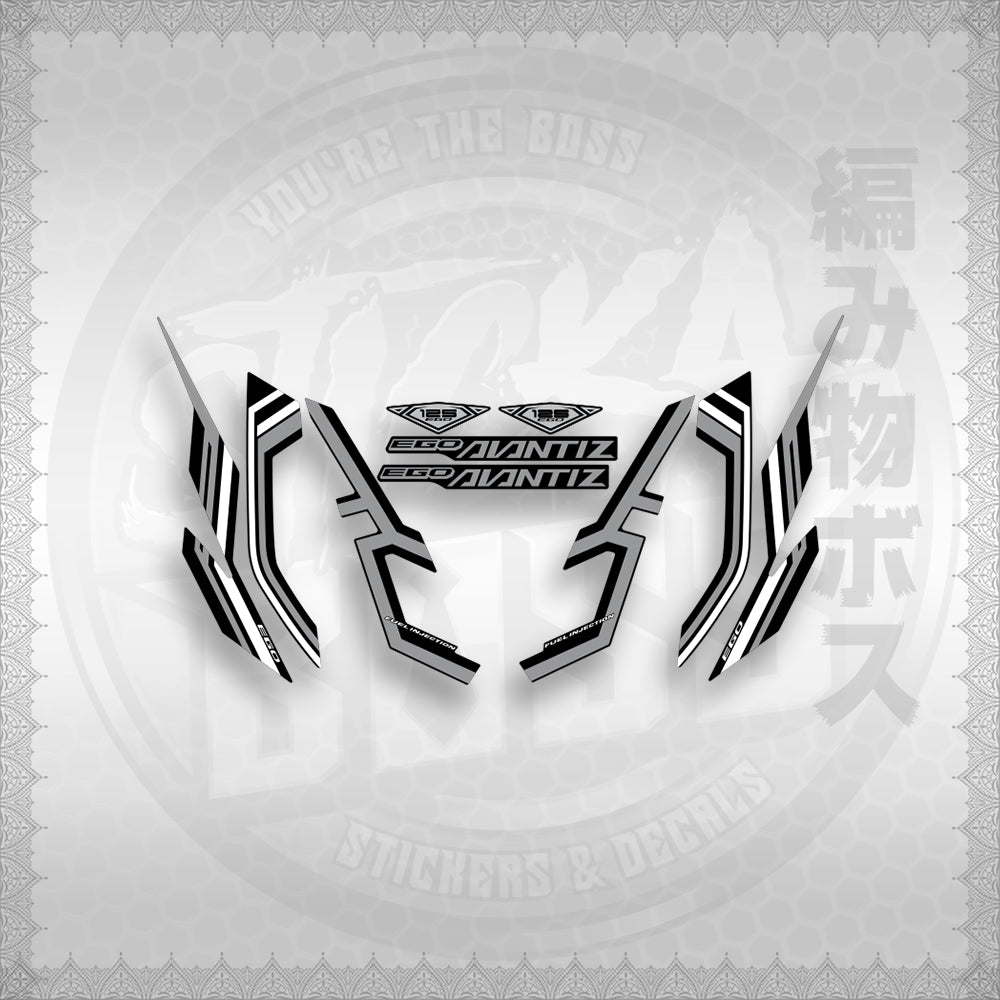 STICKER DECALS for MIO SOUL i125 (MSIEGAVCUDE17) By STICKABOSS (SOFIE LAMINATED WATERPROOF)